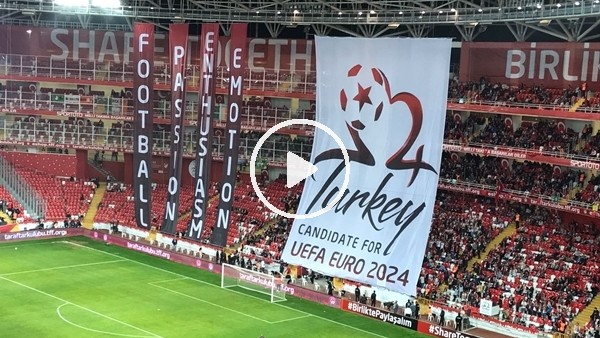 Türkiye - İrlanda maçında Euro 2024 koreografisi