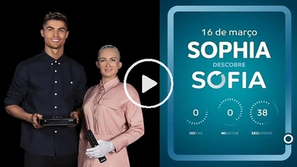Robot Sofia, Cristiano Ronaldo ile birlikte kameraların karşısında!