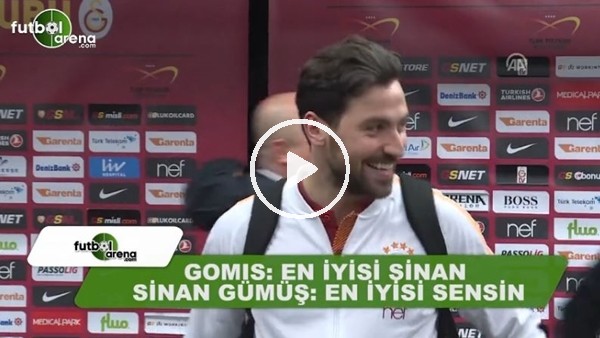 Sinan Gümüş ve Gomis maç sonu birbirlerine böyle takıldılar