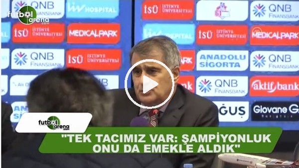 Şenol Güneş'ten Aykut Kocaman'a "Taç hırsızlığı" cevabı