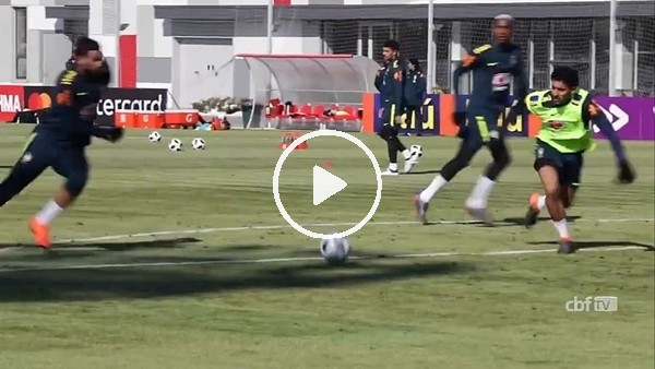 Talisca'dan Brezilya antrenmanında gol