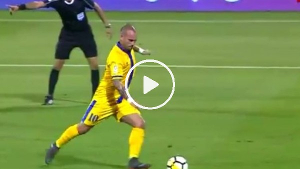 Wesley Sneijder'den bir gol bir asist!