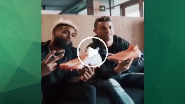Cristiano Ronaldo, Odell Beckham'ı evinde ağırladı