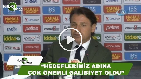 Tamer Tuna: "Hedeflerimiz adına çok önemli galibiyet oldu"