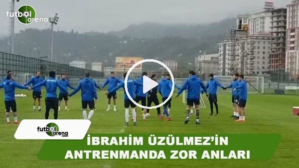 İbrahim Üzülmez'in antrenmanda zon anları