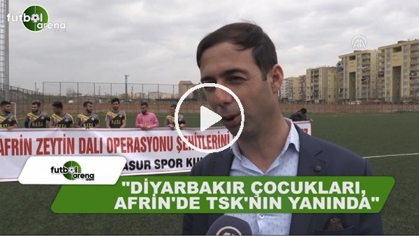 Diyarbakırlı gençlerden Mehmetçik'e "pankartlı" destek