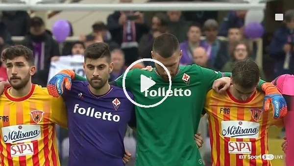 Davide Astori için saygı duruşu!