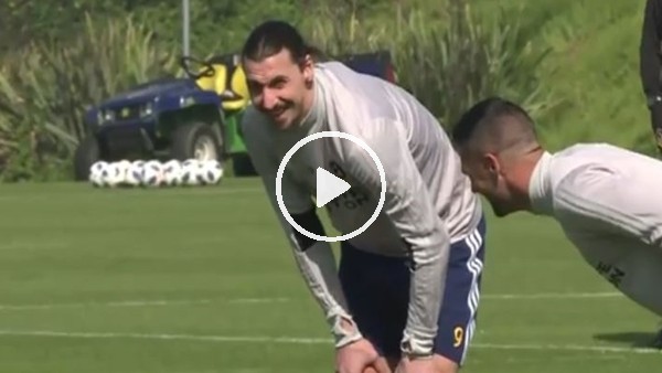 Zlatan İbrahimovic ilk idmana çıktı!