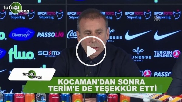 Abdullah Avcı, Aykut Kocaman'dan sonra Fatih Terim'e de teşekkür etti