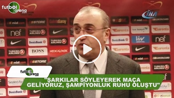 Abdurrahim Albayrak: "Şarkılar söyleyerek maça geliyoruz, şampiyonluk ruhu oluştu"