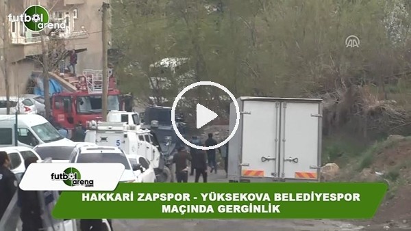 Hakkari'deki amatör maçta olaylar çıktı