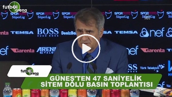 Şenol Güneş'ten 47 saniyelik sitem dolu basın toplantısı