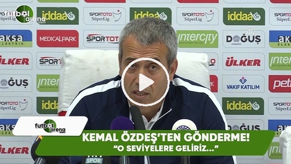 Kemal Özdeş'ten Fenerbahçe maçı sonrası gönderme! "O seviyelere geliriz..."