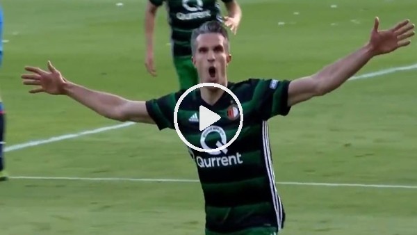 Robin van Persie attı, Feneyoord kupayı kazandı