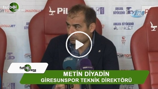 Metin Diyadin: "Olmayan bir penaltıyla skor eşitlendi"