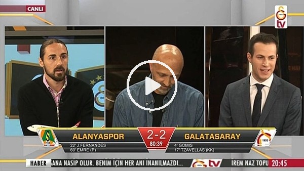 Sinan Gümüş'ün Alanyaspor'a attığı gol GS TV spikerlerini coşturdu