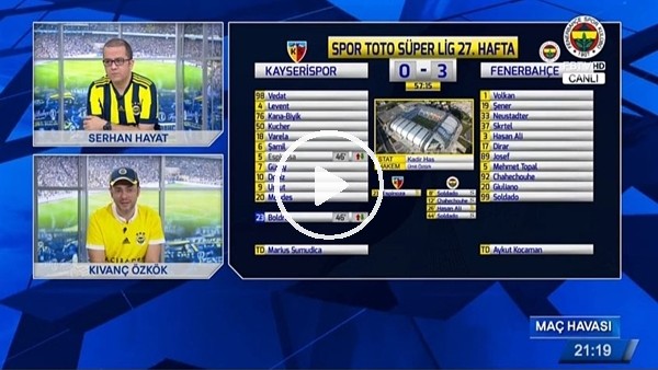 Şener Özbayaklı'nın golü FB TV spikerlerini coşturdu