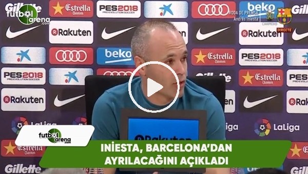 Iniesta, Barcelona'ya veda etti