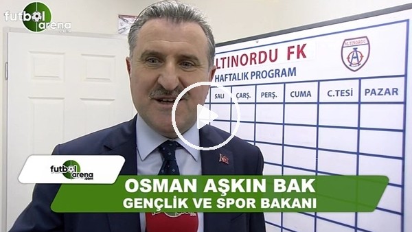 Spor Bakanı Osman Aşkın Bak: "Teröre ve uyuşturucuya karşı spor çok önemli"