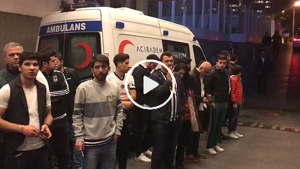 Beşiktaş taraftarı Şenol Güneş için hastaneye gitti