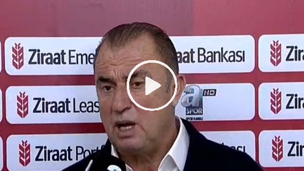 Fatih Terim'in Akhisarspor maçı sonrası açıklamaları