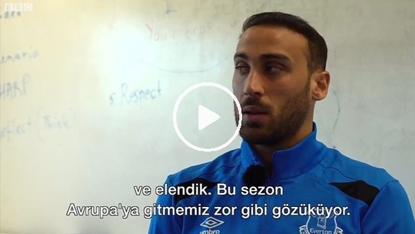 Cenk Tosun: "Kendi seyircimizin önünde inşallah ben de gol atıp 3 puanla ayrılırız sahadan"