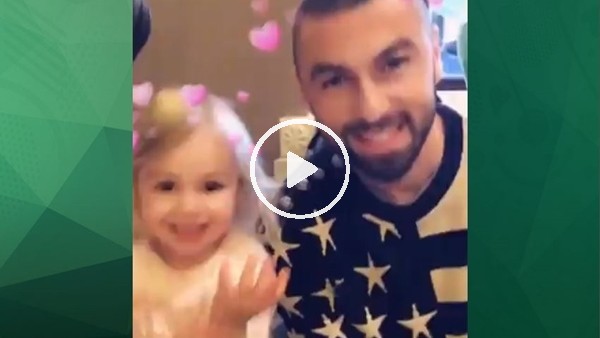 Burak Yılmaz ve kızının keyifli anları