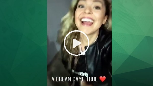 Brezilyalı model, Talisca'nın golünden sonra yerinde duramadı