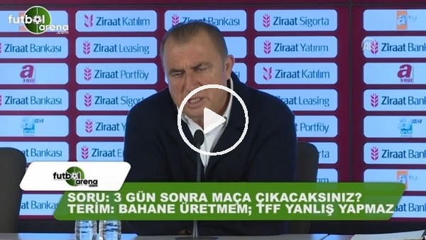 Fatih Terim: "TFF yanlış yapmaz"