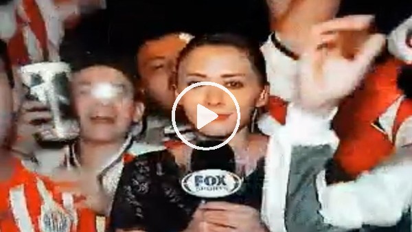 Kadın muhabire canlı yayında taciz