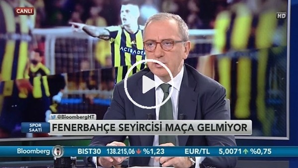 Fatih Altaylı: "Fenerbahçe tribünlerinde taraftar sayısı çok bile"