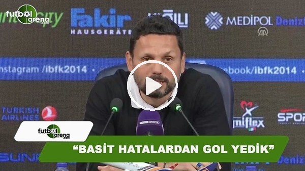 Erol Bulut: "Basit hatalardan gol yedik"