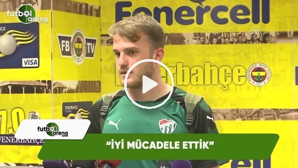 Ertuğrul Ersoy: "İyi mücadele ettik"