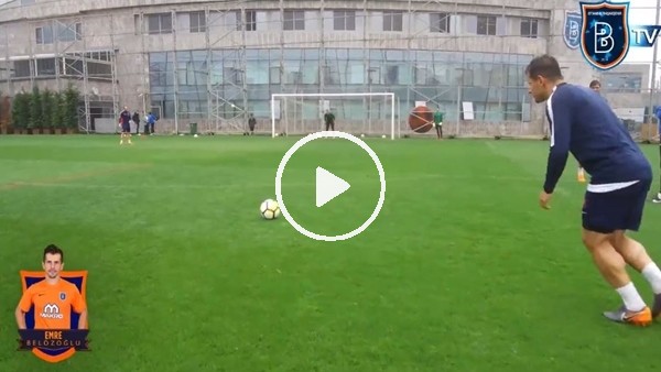 Emre Belözoğlu'ndan antrenmanda muhteşem frikik golü