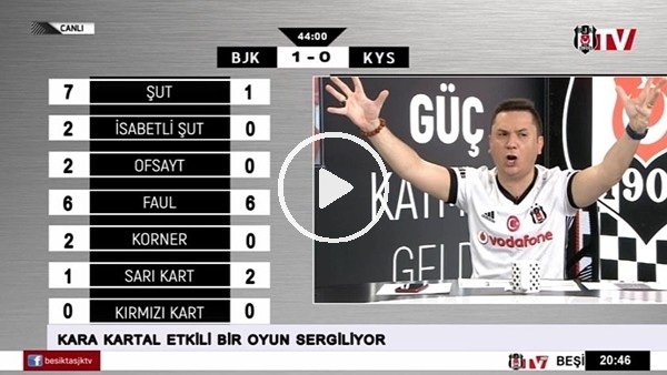 Adriano'nun Kayserispor'a attığı muhteşem golde BJK TV!