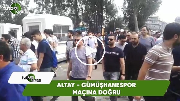 İzmirli taraftarların, Altay - Gümüşhanespor maçına yoğun ilgisi