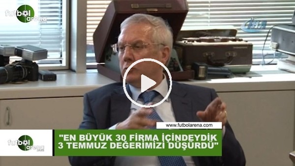 Aziz Yıldırım: "En büyük 30 firma içindeydik, 3 Temmuz değerimizi düşürdü"