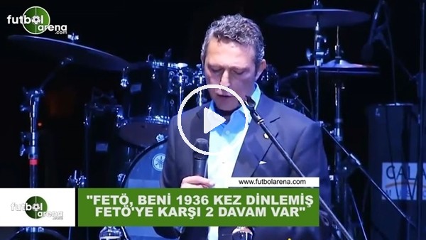 Ali Koç: "Fetö beni 1936 kez dinlemiş, Fetöye karşı 2 davam var"