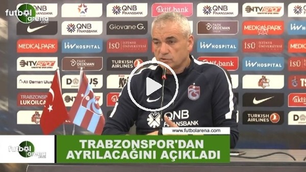 Rıza Çalımbay ayrılacağını açıkladı