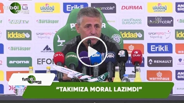 Bursaspor Teknik Sorumlusu Gancev: "Takımımıza moral lazımdı"