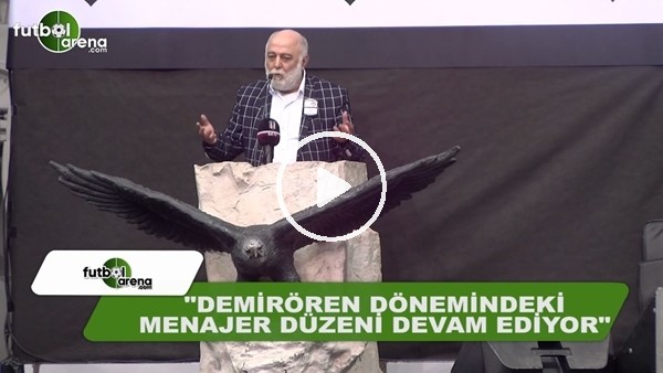 Sinan Vardar: "Yıldırım Demirören dönemindeki menajer düzeni devam ediyor"