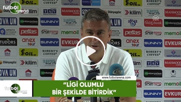 Hamza Hamzaoğlu: "Ligi olumlu bir şekilde bitirdik"