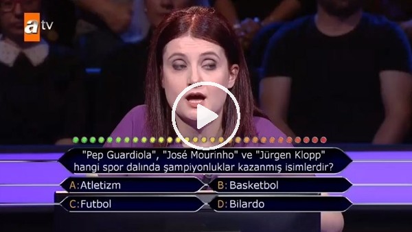 Kadın yarışmacıya  Guardiola, Mourinho ve Klopp  sorusu sorulursa...