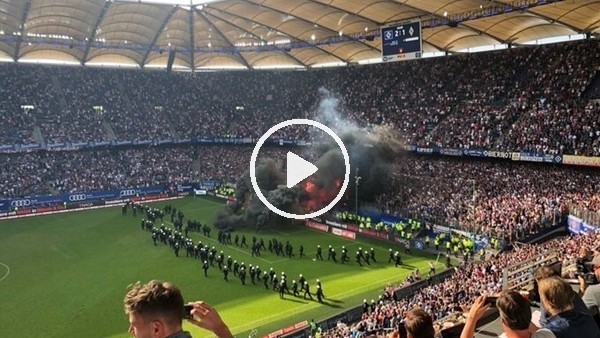 Hamburg küme düştü, tribünler yandı!