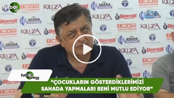 Yılmaz Vural: "Çocuklarımıza gösterdiklerimizi sahada yapmaları beni mutlu ediyor"