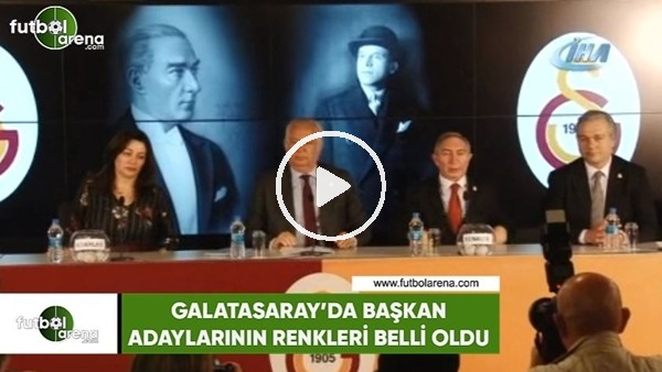 Galatasaray'da başkan adaylarının renkleri belli oldu