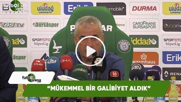 Rıza Çalımbay: "Mükemmel bir galibiyet aldık"