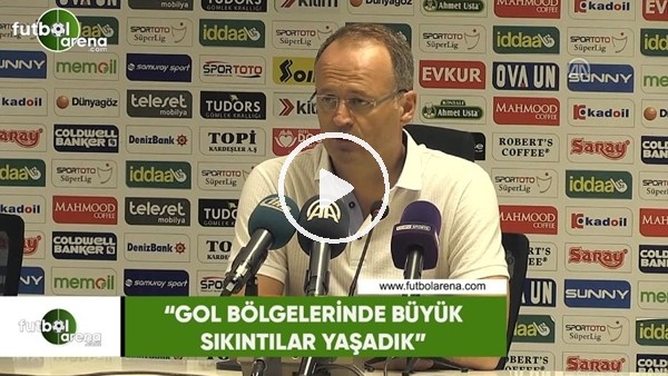 İrfan Buz: "Gol bölgelerinde büyük sıkıntılar yaşadık"