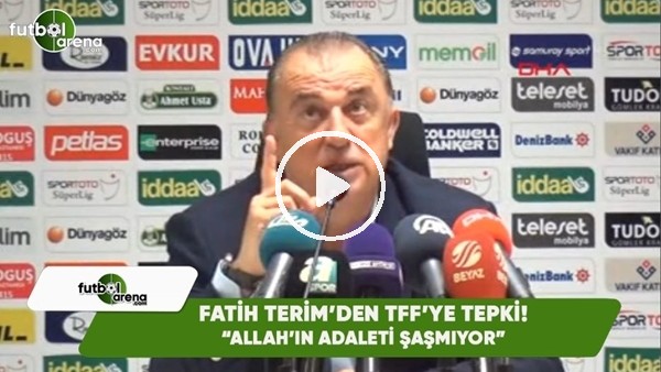 Fatih Terim'den TFF'ye fikstür tepkisi: "Allah'ın adaleti şaşmıyor"