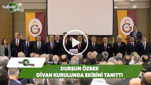 Dursun Özbek ekibini tanıttı